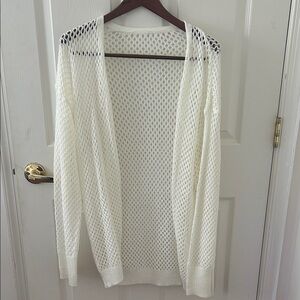 Cream Open-Knit Sweater